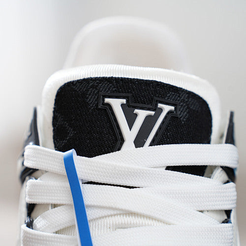 LV Trainer Sneakers - Monogram Denim & Calf Leather Unisex Classic