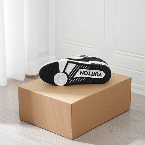 LV Trainer Sneakers - Monogram Denim & Calf Leather Unisex Classic