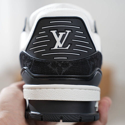 LV Trainer Sneakers - Monogram Denim & Calf Leather Unisex Classic