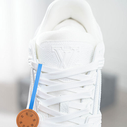 LV Trainer Sneakers - Monogram Denim & Calf Leather Unisex Classic