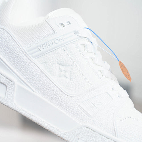 LV Trainer Sneakers - Monogram Denim & Calf Leather Unisex Classic