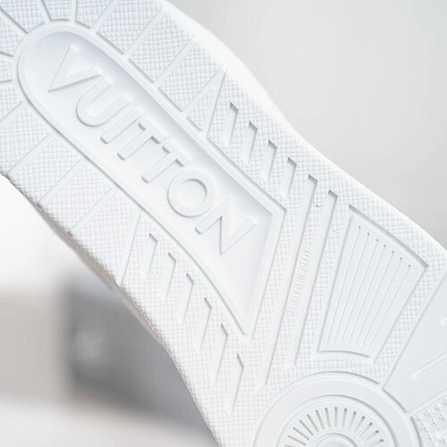 LV Trainer Sneakers - Monogram Denim & Calf Leather Unisex Classic