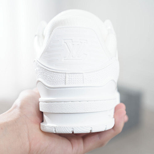 LV Trainer Sneakers - Monogram Denim & Calf Leather Unisex Classic