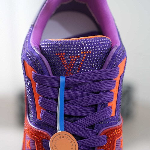 LV Trainer Sneakers - Monogram Denim & Calf Leather Unisex Classic