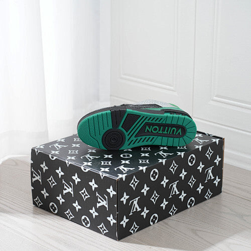 LV Trainer Sneakers - Monogram Denim & Calf Leather Unisex Classic