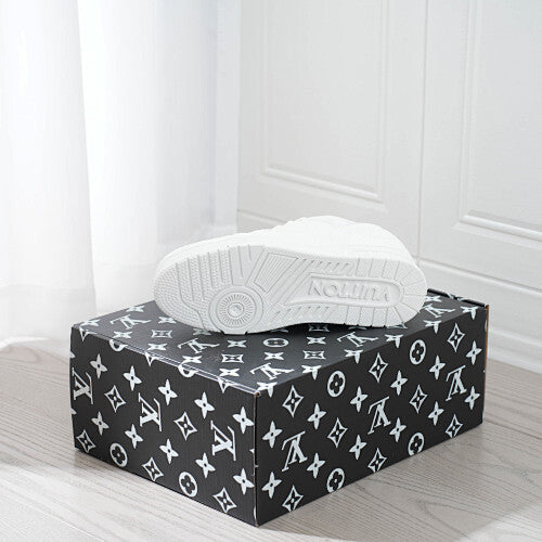 LV Trainer Sneakers - Monogram Denim & Calf Leather Unisex Classic