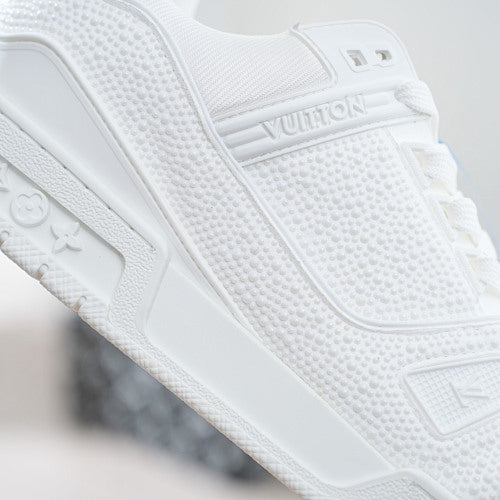 LV Trainer Sneakers - Monogram Denim & Calf Leather Unisex Classic