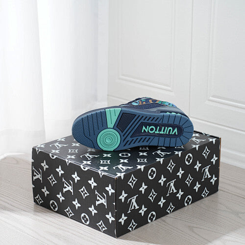 LV Trainer Sneakers - Monogram Denim & Calf Leather Unisex Classic