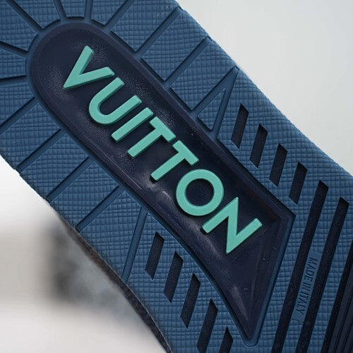 LV Trainer Sneakers - Monogram Denim & Calf Leather Unisex Classic
