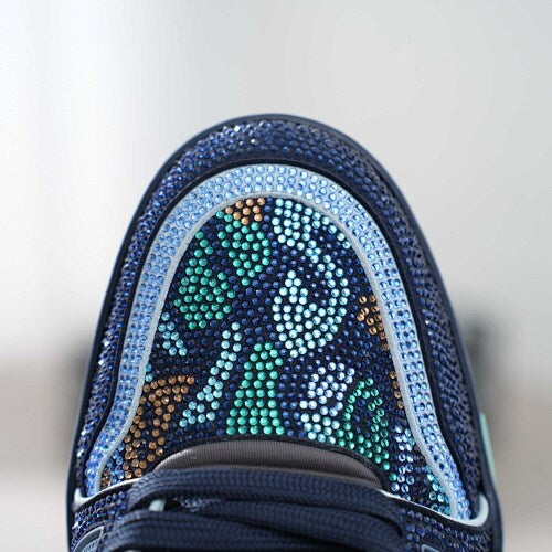 LV Trainer Sneakers - Monogram Denim & Calf Leather Unisex Classic