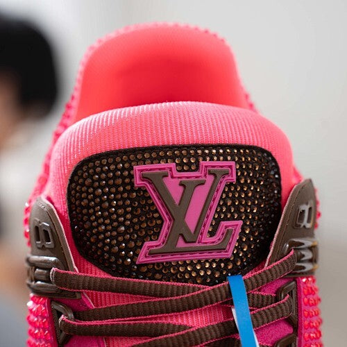 LV Trainer Sneakers - Monogram Denim & Calf Leather Unisex Classic