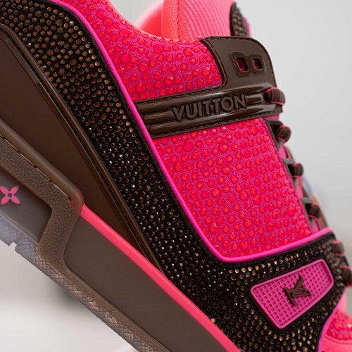 LV Trainer Sneakers - Monogram Denim & Calf Leather Unisex Classic