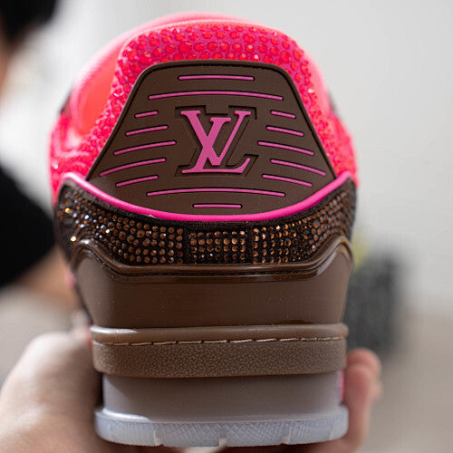 LV Trainer Sneakers - Monogram Denim & Calf Leather Unisex Classic