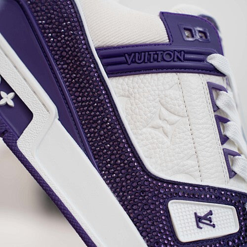 LV Trainer Sneakers - Monogram Denim & Calf Leather Unisex Classic