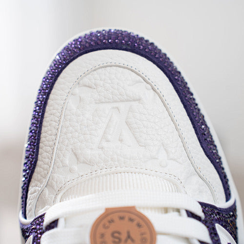 LV Trainer Sneakers - Monogram Denim & Calf Leather Unisex Classic