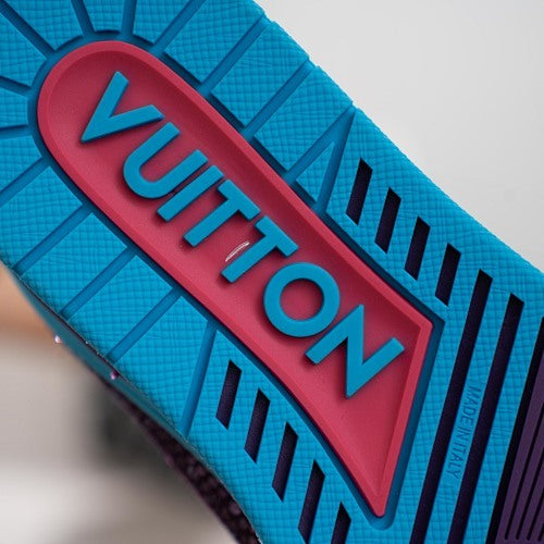 LV Trainer Sneakers - Monogram Denim & Calf Leather Unisex Classic