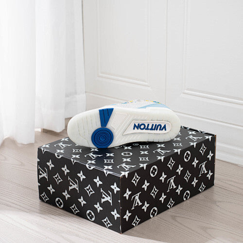 LV Trainer Sneakers - Monogram Denim & Calf Leather Unisex Classic