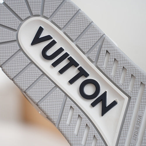 LV Trainer Sneakers - Monogram Denim & Calf Leather Unisex Classic