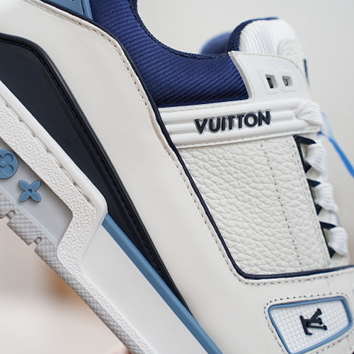 LV Trainer Sneakers - Monogram Denim & Calf Leather Unisex Classic