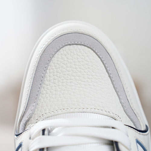 LV Trainer Sneakers - Monogram Denim & Calf Leather Unisex Classic