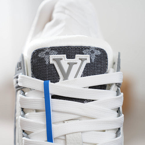 LV Trainer Sneakers - Monogram Denim & Calf Leather Unisex Classic