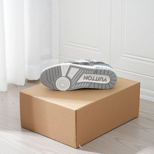 LV Trainer Sneakers - Monogram Denim & Calf Leather Unisex Classic