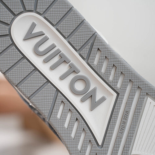 LV Trainer Sneakers - Monogram Denim & Calf Leather Unisex Classic