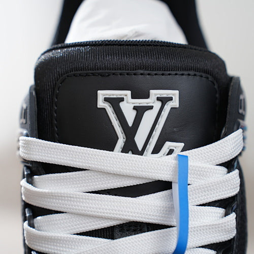 LV Trainer Sneakers - Monogram Denim & Calf Leather Unisex Classic
