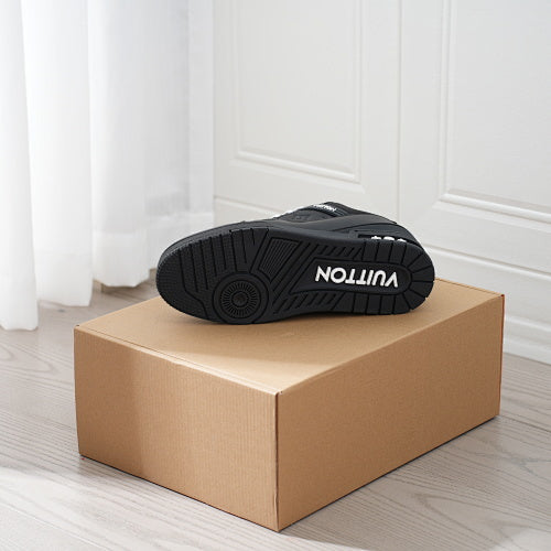 LV Trainer Sneakers - Monogram Denim & Calf Leather Unisex Classic