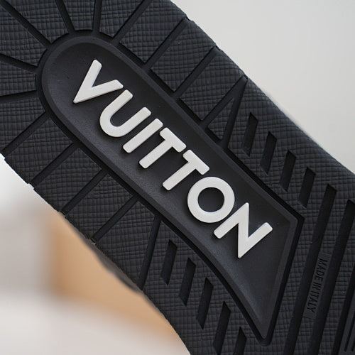 LV Trainer Sneakers - Monogram Denim & Calf Leather Unisex Classic