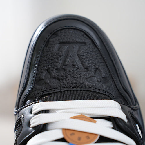 LV Trainer Sneakers - Monogram Denim & Calf Leather Unisex Classic