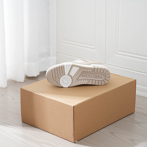 LV Trainer Sneakers - Monogram Denim & Calf Leather Unisex Classic