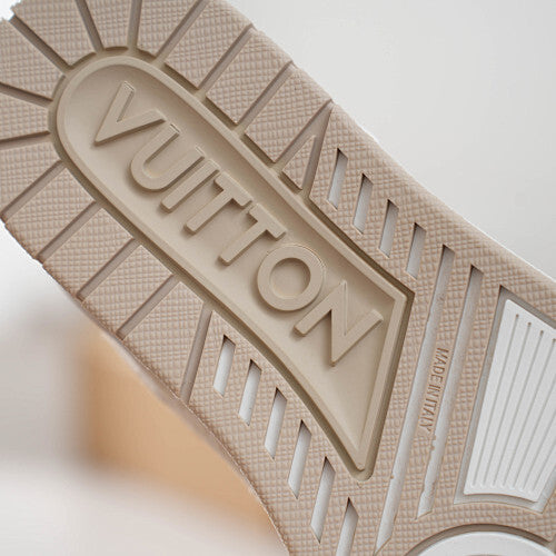 LV Trainer Sneakers - Monogram Denim & Calf Leather Unisex Classic