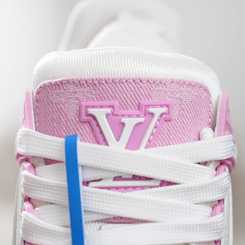 LV Trainer Sneakers - Monogram Denim & Calf Leather Unisex Classic