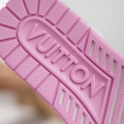 LV Trainer Sneakers - Monogram Denim & Calf Leather Unisex Classic