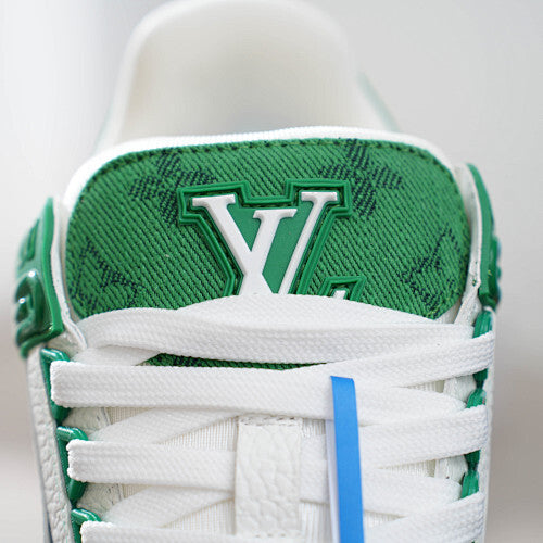 LV Trainer Sneakers - Monogram Denim & Calf Leather Unisex Classic