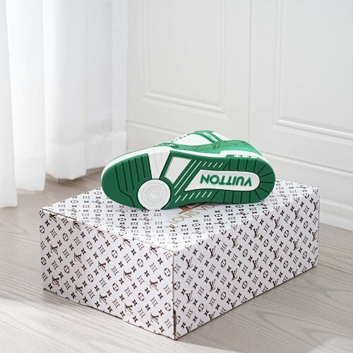 LV Trainer Sneakers - Monogram Denim & Calf Leather Unisex Classic