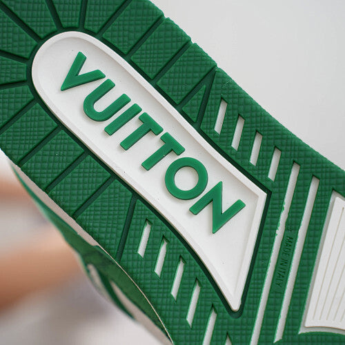 LV Trainer Sneakers - Monogram Denim & Calf Leather Unisex Classic